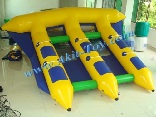 Inflatable water sport game flyfish boat